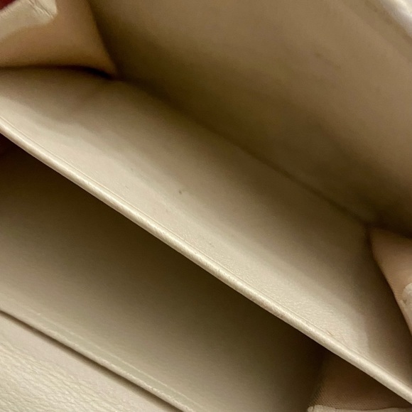 Coach Brown Mono Canvas-Beige- BrownLeather Trifold Compact Wallet with Dust Bag - Picture 11 of 12